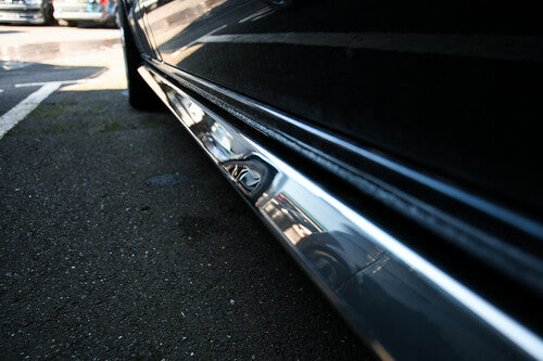 Leighton LWB Chrome Trapezoid Side Bars for VW T5 T6 T6.1
