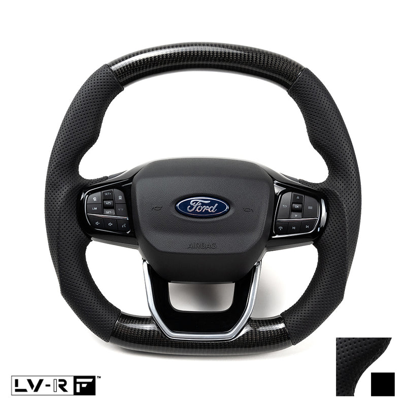Ford Transit Custom LV-RF™ Carbon/Leather Steering Wheel with Black Stitch