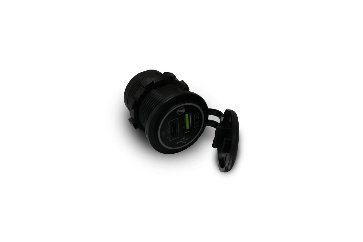 Leighton Illuminated Dual USB & USB-C Socket