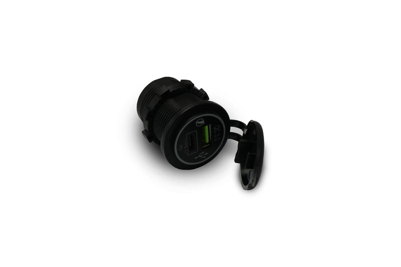 Leighton Illuminated Dual USB & USB-C Socket