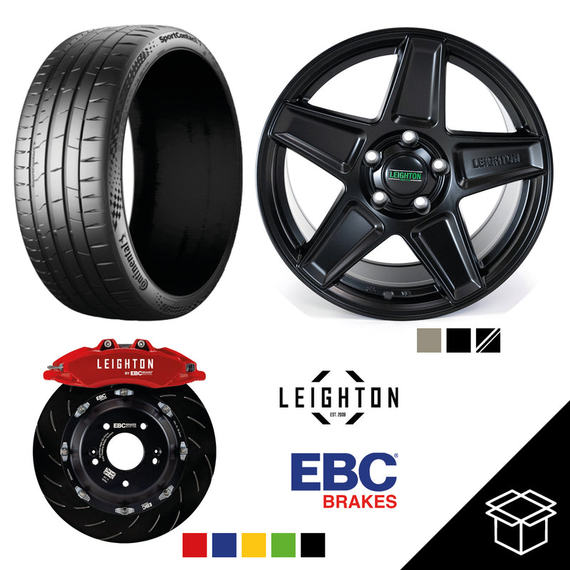 EBC Big Brake Kit + LV-4 20" Alloy wheels + Tyre Package