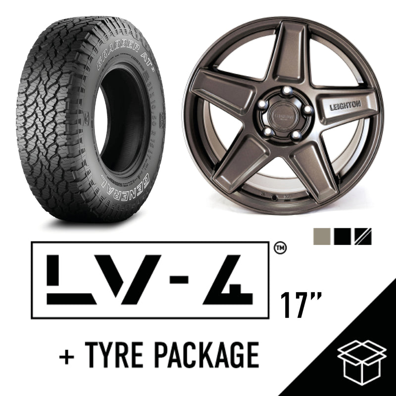 LV-4 17" Alloy wheels + Tyre Package