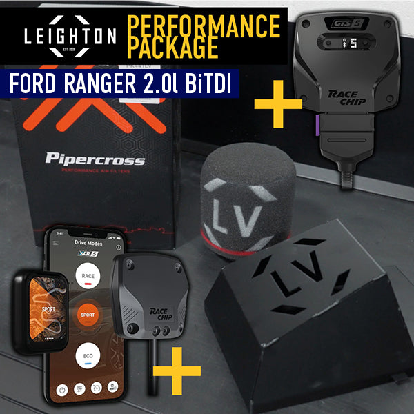 Leighton Performance Package - Pipercross Induction Kit + RaceChip Tuning Box + Throttle Tuning Box - Ford Ranger 2.0l BiTDI New Generation 2023>