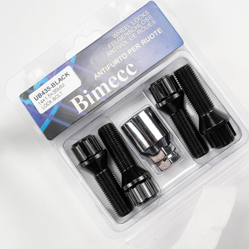 Bimecc Locking Wheel Nut and Bolt Set With Key