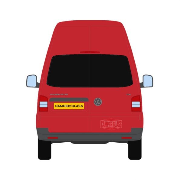 Camper Glass High Roof Barn Door Rear Windows for VW T5, T5.1, T6 & T6.1 - by Camper Glass