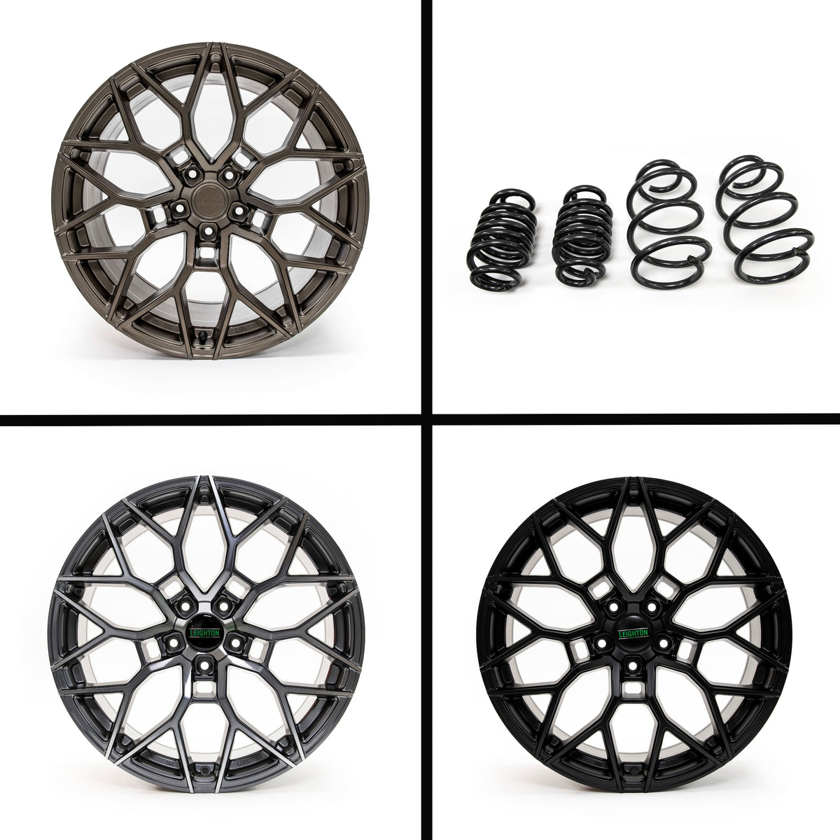 LV-2 Alloys & Cobra Lowering Spring Package (for VW T5/T6/T6.1)