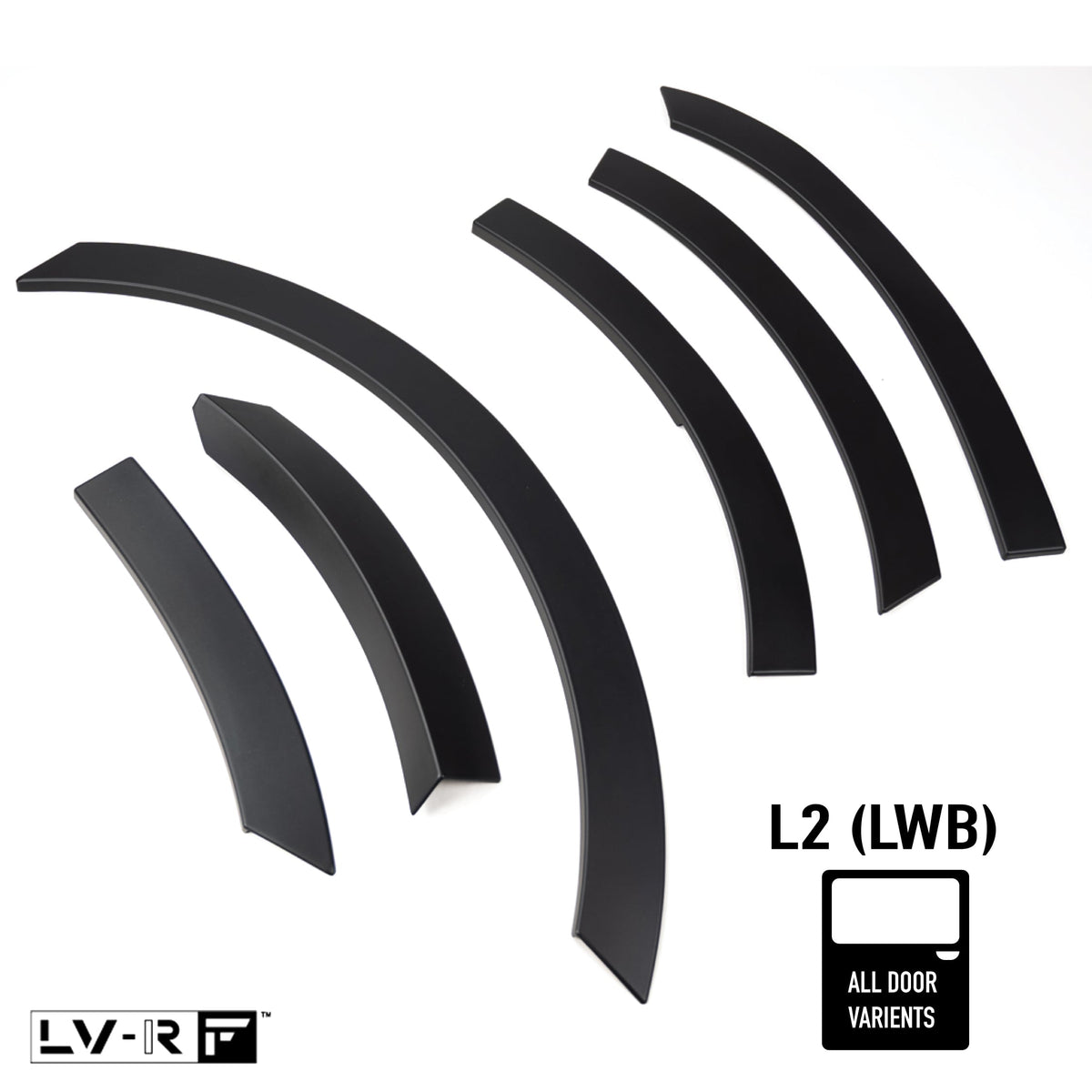 LV-RF™ Wheel Arches - TÜV-Certified for Ford Transit Custom L2 (LWB) by Leighton Vans