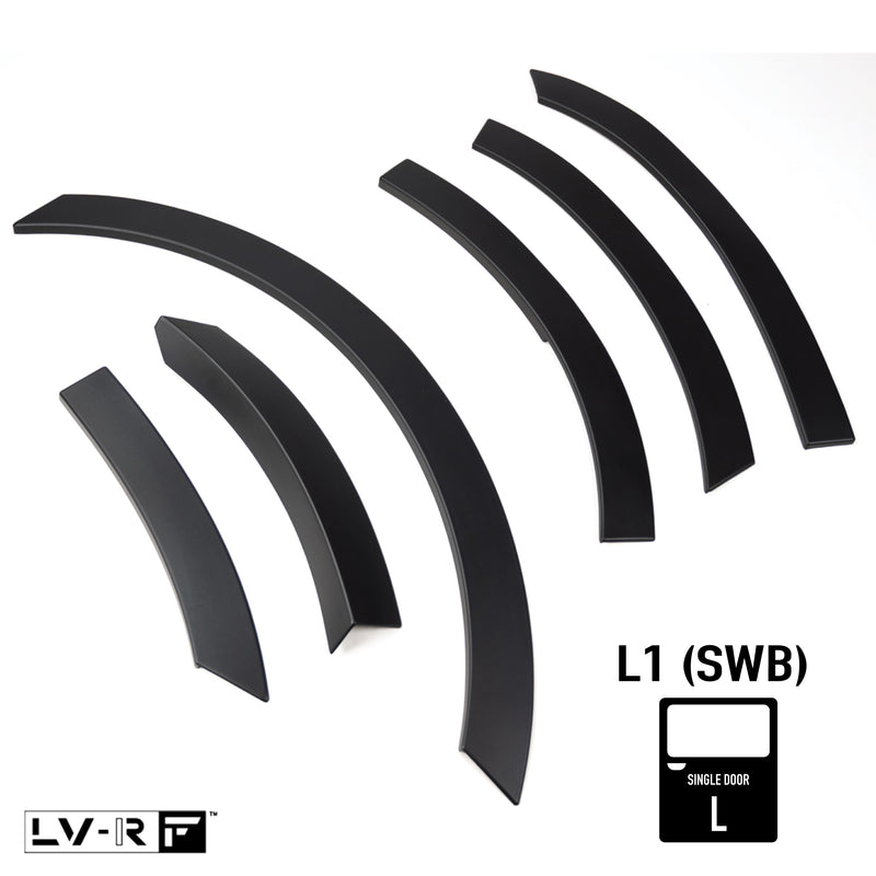 LV-RF™ Wheel Arches - TÜV-Certified for Ford Transit Custom L1 (SWB) Left Single Door by Leighton Vans