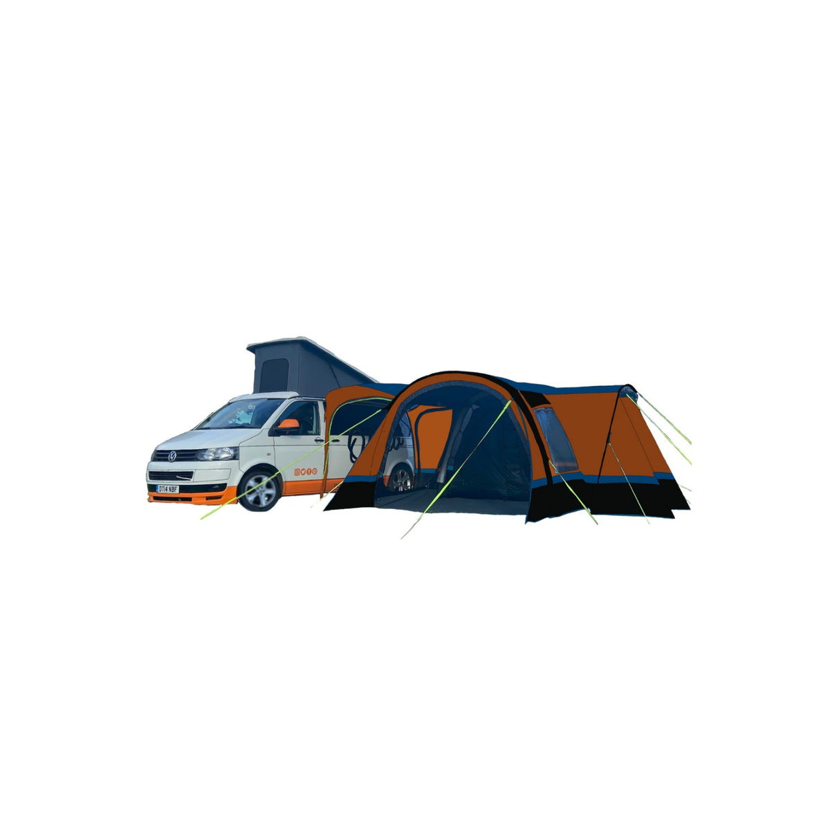 Cocoon Breeze v2 Campervan Awning (Orange/ Grey)