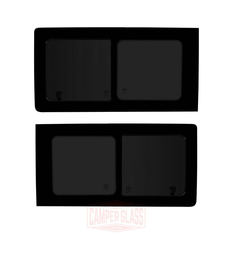 Camper Glass Privacy Sliding Windows with Fitting Kit for VW T5, T5.1, T6 & T6.1 by Camper Glass