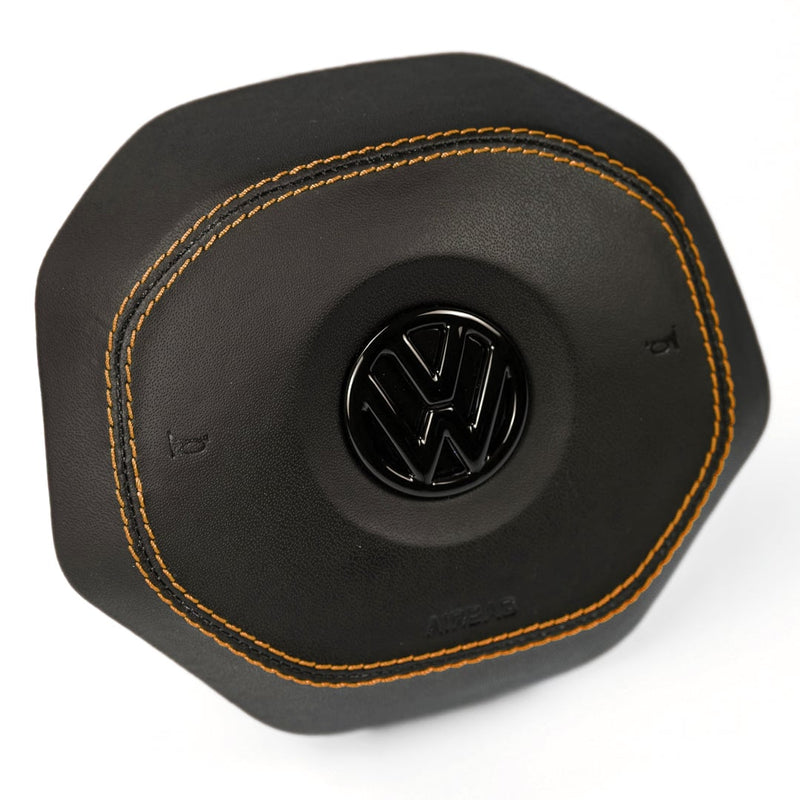 Leighton Vans T6.1 Leather Airbag Cover with Orange Stitch