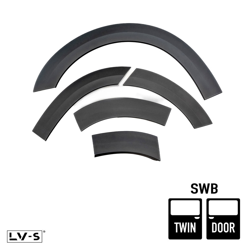 LV-S™ Wide Wheel Arches - TÜV-Certified for VW New Transporter SWB – Twin Sliding Door by Leighton Vans