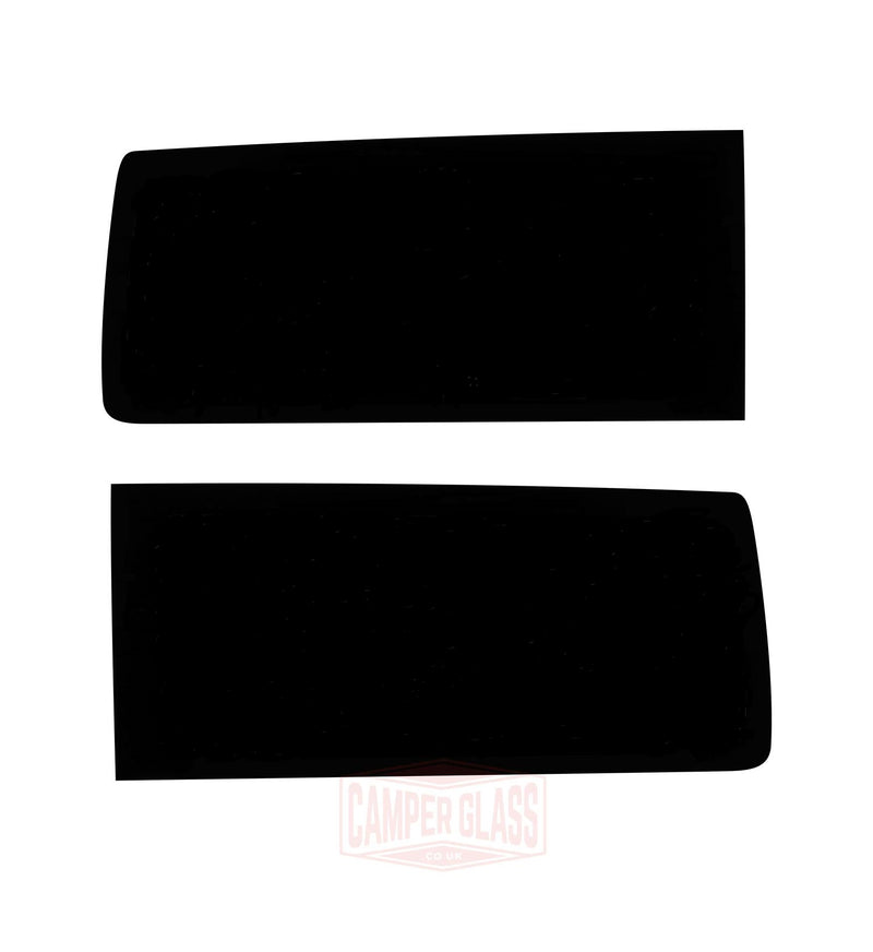 Camper Glass 2x LWB Rear Quarter Privacy Windows - Fake Window Total Blackout for VW T5, T5.1, T6 & T6.1 by Leighton Vans