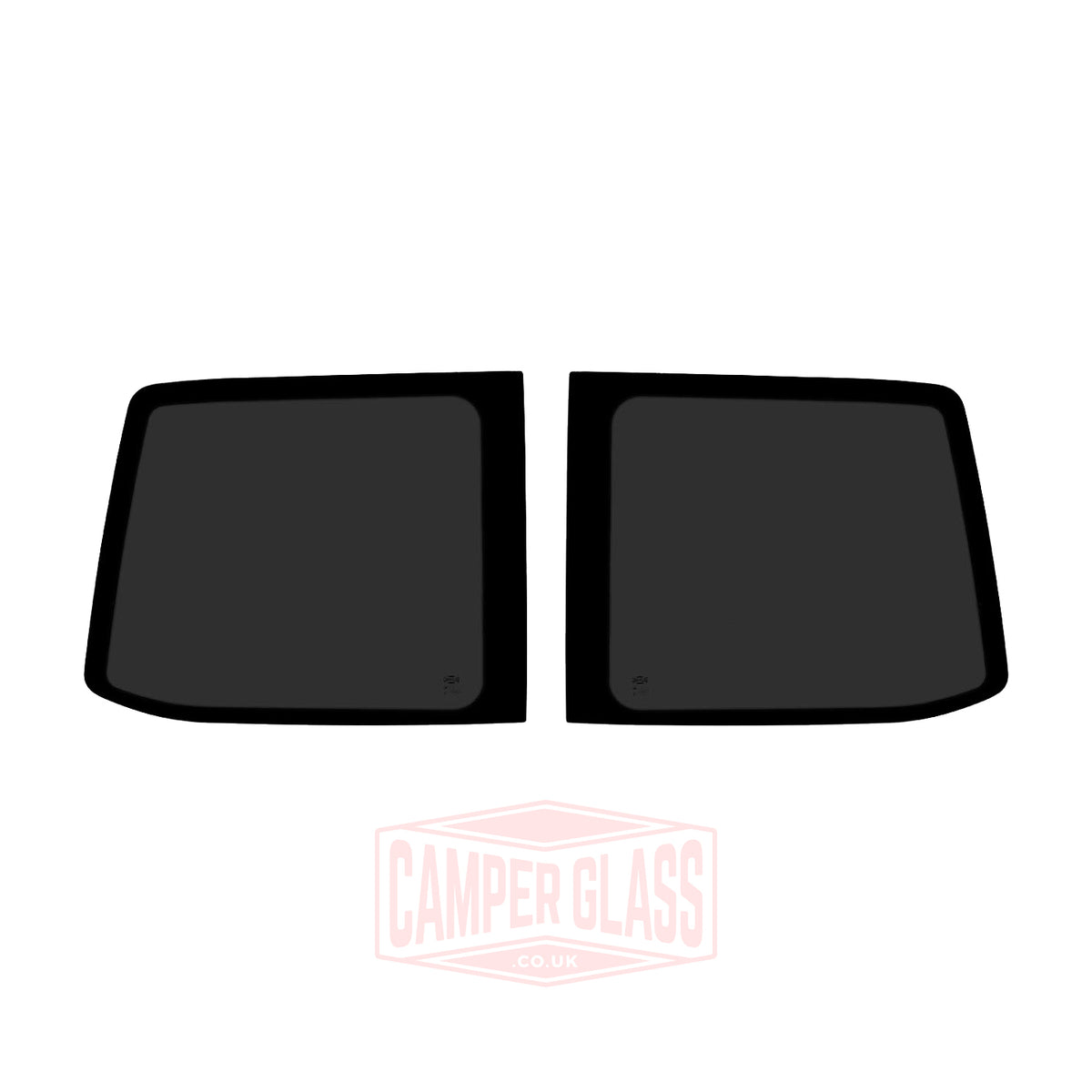Camper Glass Barn Door Windows - Pair for VW T6 & T6.1 by Panoramic